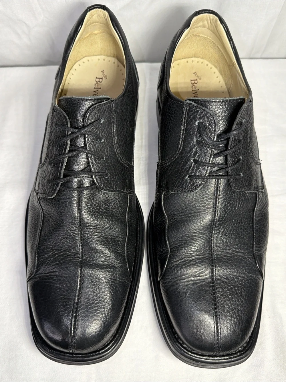Studio Belvedere Oxford Shoes Mens 14D EEE Black Bay Bridge Shoes Leather